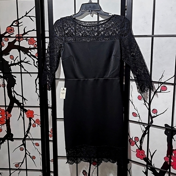 Express Elegant Black Dress Size‎ 4 NWT - Picture 8 of 8